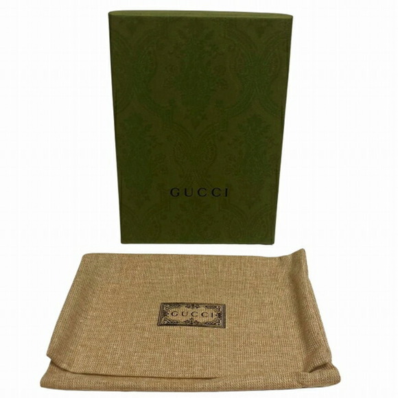 GUCCI GG Marmont 772738 Green Bi-fold Wallet - Picture 6 of 9